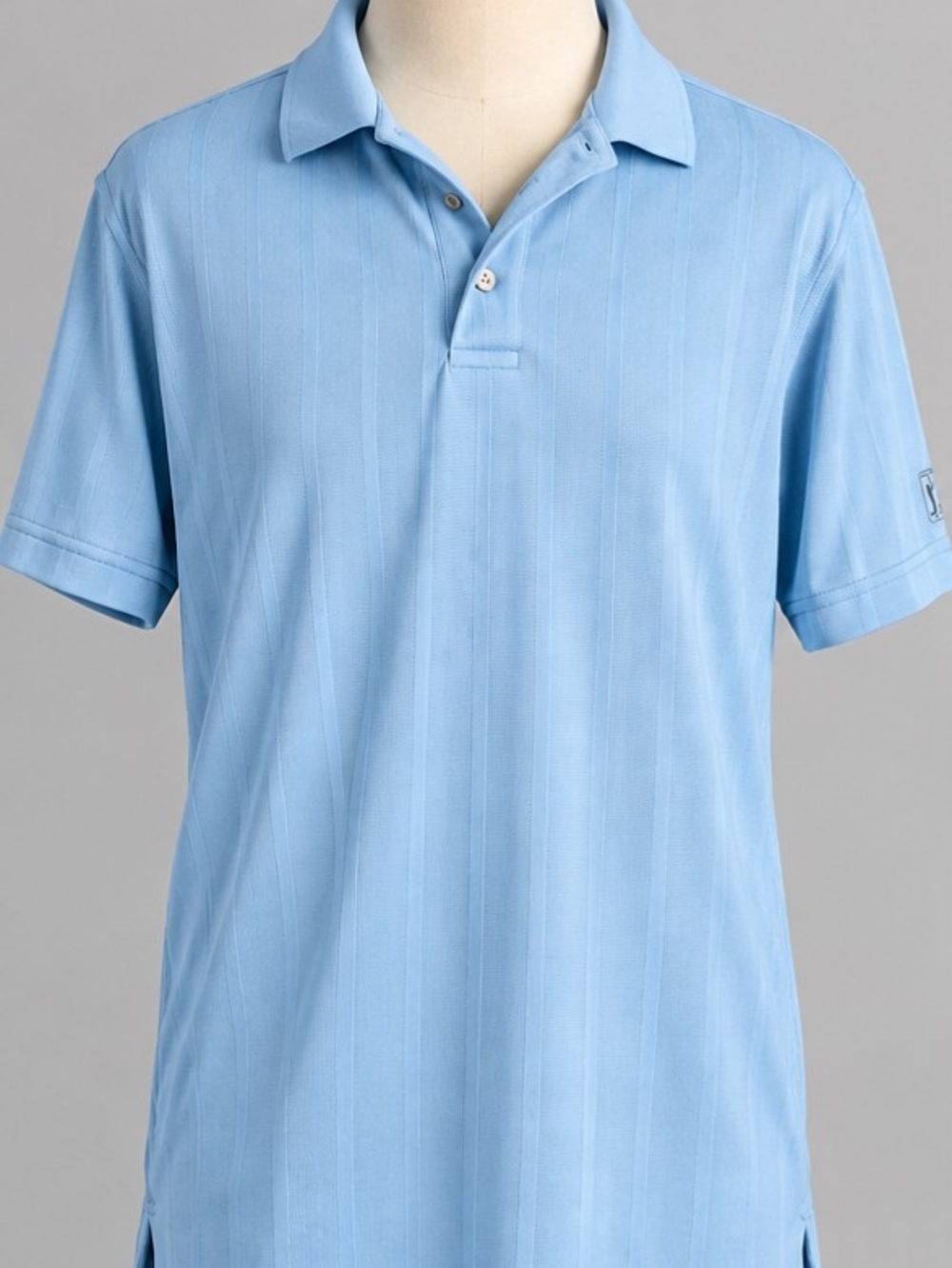 PGA TOUR Men’s Light Blue Performance Golf Polo ShirtMen's Light Blue Polo Shirt